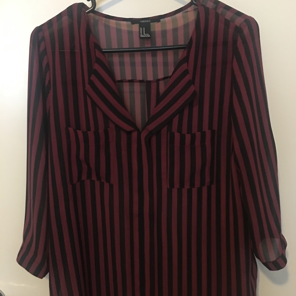 Black and red blouse
